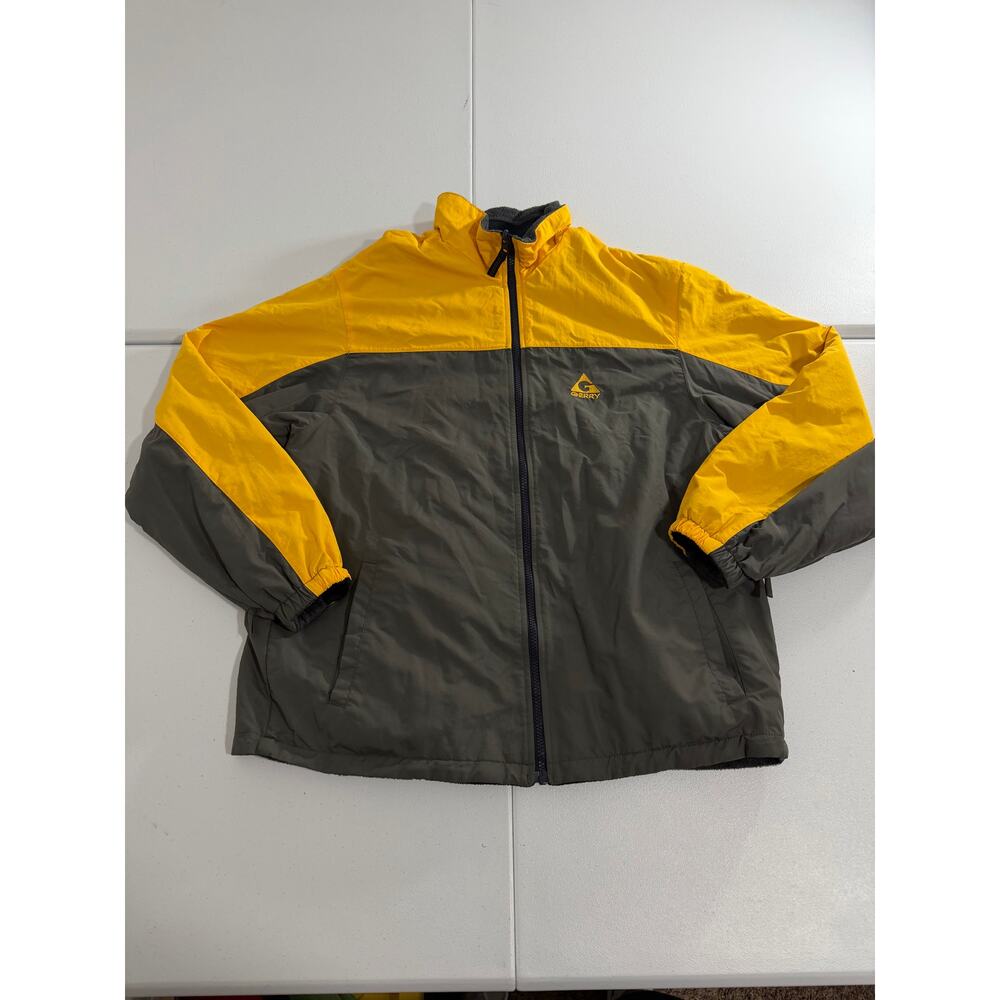 Gerry Reversible Jacket Multiple Pocket Size Yell… - image 1